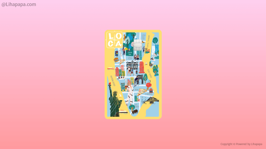 로카 라이킷 샵(LOCA LIKIT Basic) 카드 디자인